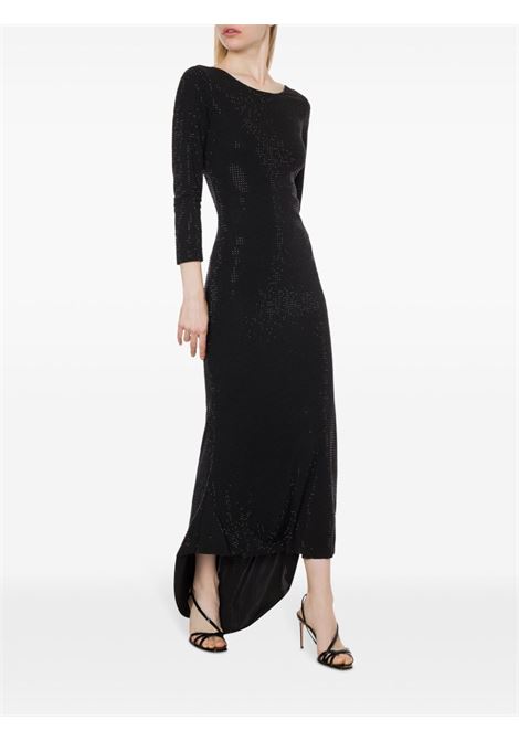 Black crystal-embellished maxi dress Philosophy di Lorenzo Serafini - women PHILOSOPHY DI LORENZO SERAFINI | 045657250555